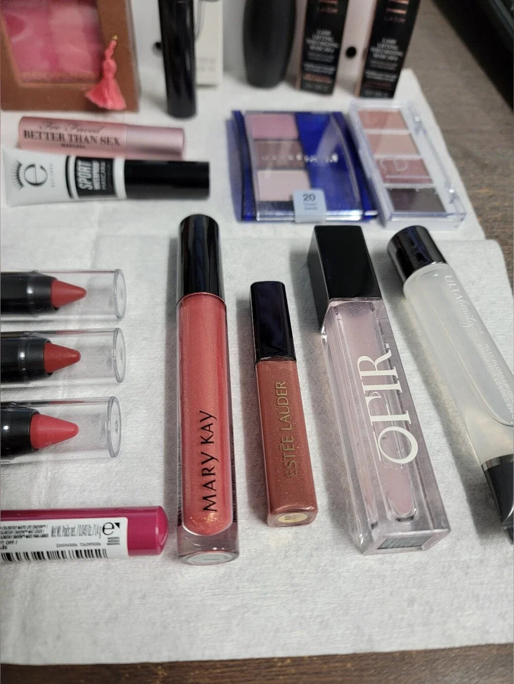 Lancôme, Too Faced, Revlon, & Neutrogena Makeup Bundle (27 things) (mostly new)